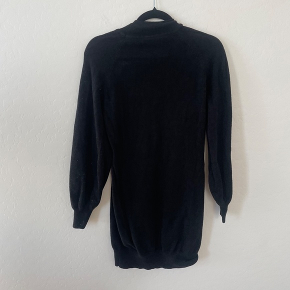 Mock Neck Long Sleeve Bodycon Pullover Boho Classy Party Hip Mini Sweater Dress - Picture 7 of 10